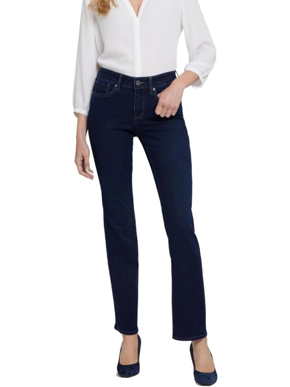 Women's Marilyn Straight Jeans - Classic Fit, Stretch Denim, Versatile Style